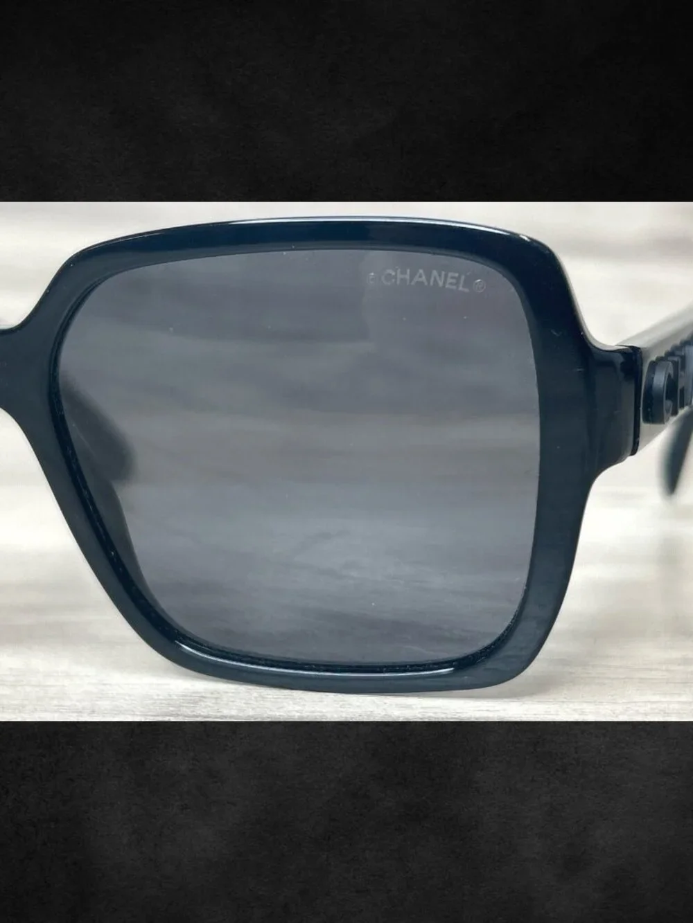 Chanel 5408 Black Square Polarized Sunglasses 56-17-140 with Case [PO1026204]